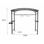 FORESTA CAR1713AC TETTOIA BBQ IN ACCIAIO