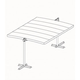 FORESTA PER2535M PERGOLA IN ACCIAO CON TELO