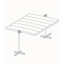 FORESTA PER2535M PERGOLA IN ACCIAO CON TELO
