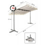 FORESTA PER2535M PERGOLA IN ACCIAO CON TELO