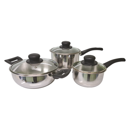 SET BATTERIA PENTOLE 3PEZZI