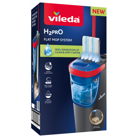 VILEDA SISTEMA LAVAPAVIMENTI H2PRO FLAT MOP