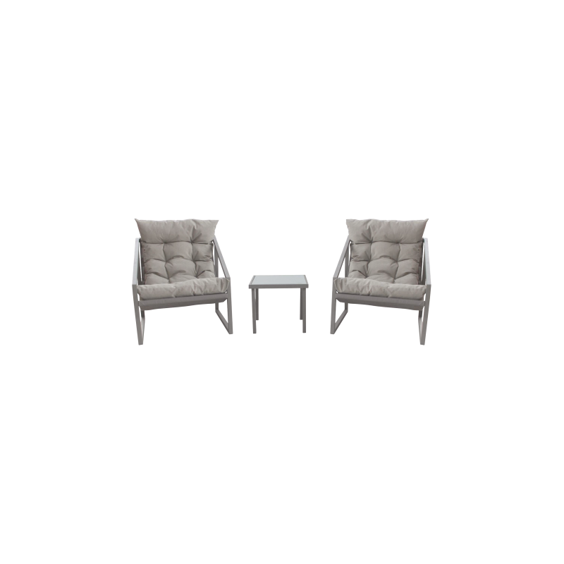 MD GARDEN SET COMFORT DUE POLTRONE E TAVOLINO