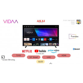 AKAI AKTV555QJ VIDAA SMART TV 55" UHD QLED