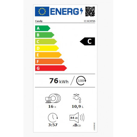 CANDY CI6C4F0A LAVASTOVIGLIE RAPIDO' AD INCASSO 16 COPERTI