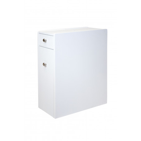 MOBILETTO SALVASPAZIO PER BAGNO IN MDF BIANCO