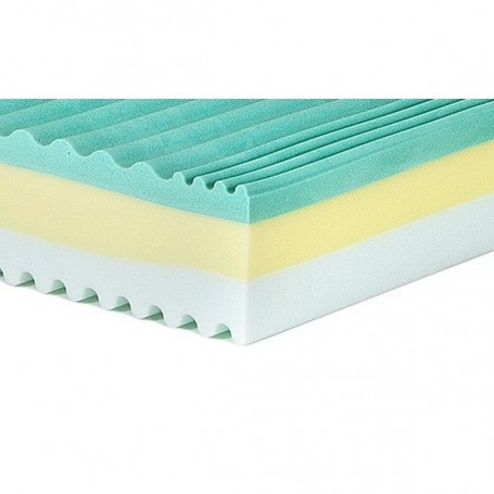 MATERASSO PIAZZA E MEZZA TRICOMFORT TRIPLO STRATO MEMORY FOAM 120x190x22