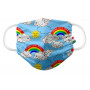 SETA BLU MASCHERINA PER BAMBINI IN COTONE LAVABILE - MD WebStore