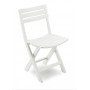 SEDIA BIRKI PIEGHEVOLE PER INTERNI ED ESTERNI COLORE BIANCO - MD WebStore