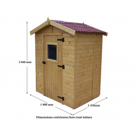 CASETTA DA GIARDINO FORESTA ED 1612.01 LEGNO NATURALE - MD WebStore
