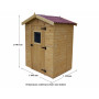CASETTA DA GIARDINO FORESTA ED 1612.01 LEGNO NATURALE - MD WebStore