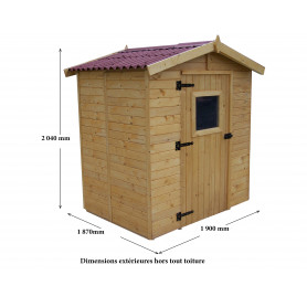 CASETTA DA GIARDINO FORESTA EDEN 1616.01 LEGNO NATURALE - MD WebStore