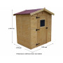 CASETTA DA GIARDINO FORESTA EDEN 1616.01 LEGNO NATURALE - MD WebStore