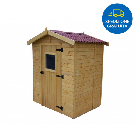 CASETTA DA GIARDINO FORESTA ED 1612.01 LEGNO NATURALE - MD WebStore