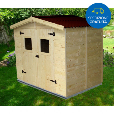 CASETTA DA GIARDINO FORESTA EDEN 2416.01 LEGNO NATURALE - MD WebStore
