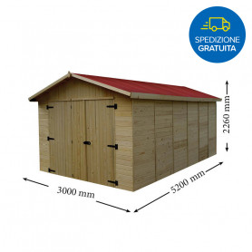 GARAGE FORESTA IN LEGNO A PANNELLI ED 2848 N - MD WebStore
