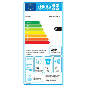 CANDY CSO4 H7A1DE/S ASCIUGATRICE SMART PRO SLIM 7 KG - MD WebStore