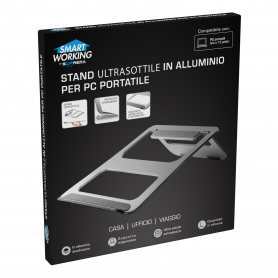 STAND ULTRASOTTILE IN ALLUMIONIO PER PC PORTATILI - MD WebStore