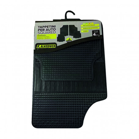 SET 4 TAPPETINI PER AUTO SQUARED - MD WebStore
