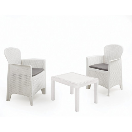 PROGARDEN SET SALOTTINO AKITA BIANCO - MD WebStore