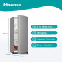 HISENSE RR220D4ADF FRIGORIFERO MONOPORTA 165 LT SILVER - MD WebStore