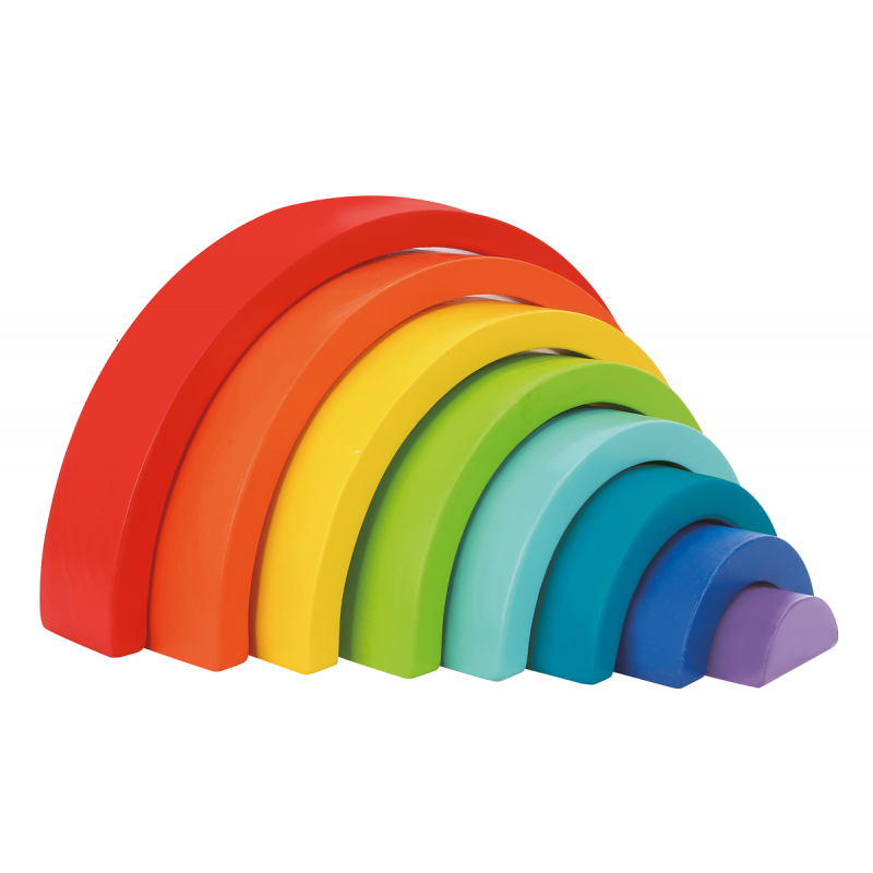 BLOCCHI IMPILABILI ARCOBALENO IN LEGNO - MD WebStore