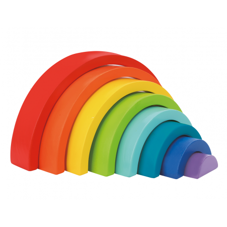 BLOCCHI IMPILABILI ARCOBALENO IN LEGNO - MD WebStore
