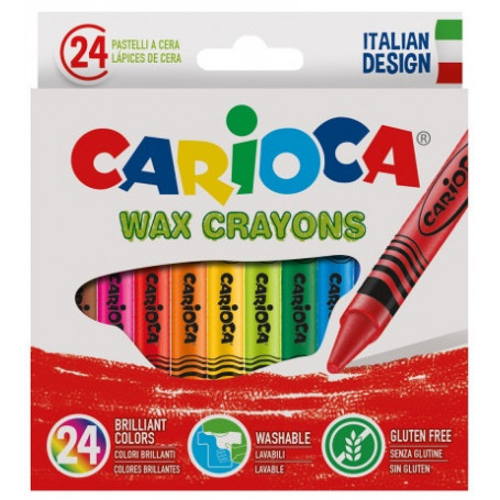CARIOCA PASTELLI A CERA 24 PEZZI - MD WebStore