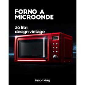 INNOLIVING INN-861 FORNO A MICROONDE 20L ROSSO - MD WebStore