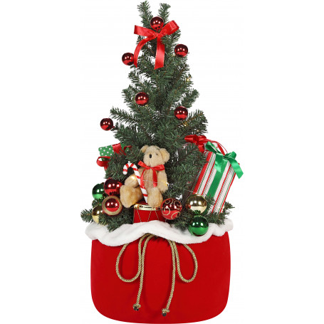 ALBERO DI NATALE ADDOBBATO 60 CM - MD WebStore