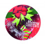 PIATTO TONDO CON DECORAZIONI NATALIZIE - MD WebStore