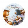 PIATTO TONDO CON DECORAZIONI NATALIZIE - MD WebStore