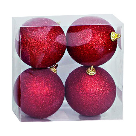4 SFERE GLITTERATE E METTALLIZZATE ORO - MD WebStore