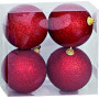 4 SFERE GLITTERATE E METTALLIZZATE ORO - MD WebStore