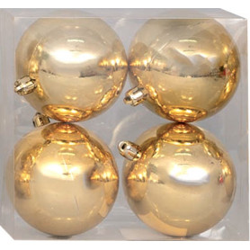 4 SFERE GLITTERATE E METTALLIZZATE ORO - MD WebStore