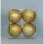 4 SFERE GLITTERATE E METTALLIZZATE ORO - MD WebStore