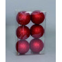 6 SFERE GLITTERATE METTALLIZZATE ORO O ROSSO - MD WebStore