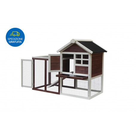 FORESTA PO 1206 POLLAIO IN LEGNO DUE CORPI - MD WebStore