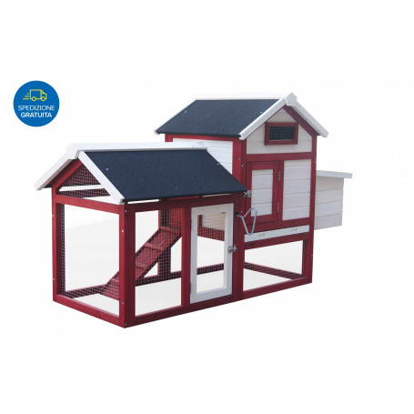 FORESTA PO1562 POLLAIO COPERTO IN LEGNO - MD WebStore
