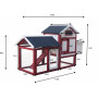FORESTA PO1562 POLLAIO COPERTO IN LEGNO - MD WebStore