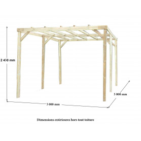 FORESTA CAR3050 A TETTOIA IN LEGNO - MD WebStore