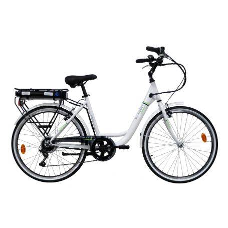 DENVER E-4000 E-BIKE WHITE BICI ELETTRICA LISHEN 26'' - MD WebStore