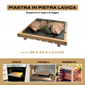 MOTTINOX PIETRA LAVICA CON SUPPORTO IN LEGNO - MD WebStore