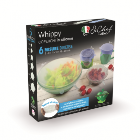 GALILEO SET 6 COPERCHI IN SILICONE DA 6 A 20CM - MD WebStore